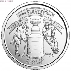 Юбилейный Кубок Стэнли. 25 центов 2017 года. Канада (UNC)